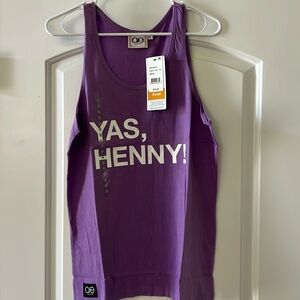 QE purple Yas, Henny tank size small